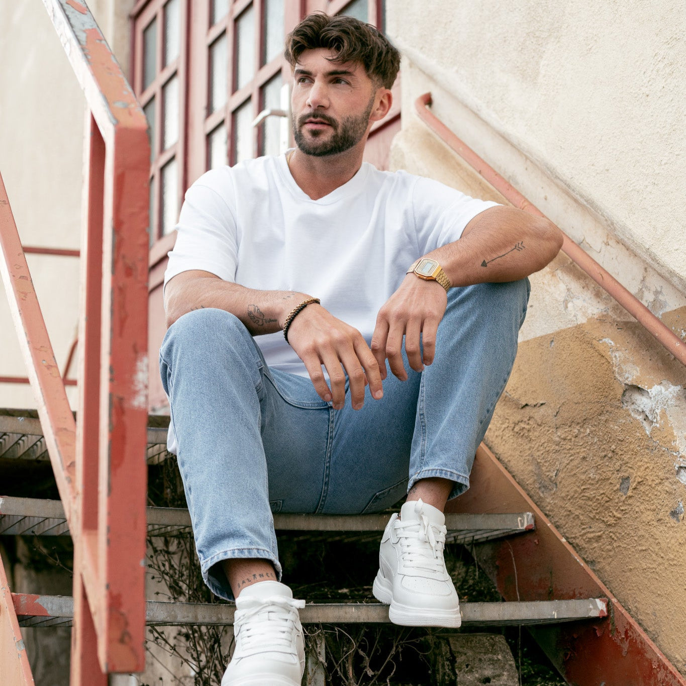 ELEVATESHOES WHITE CASUAL